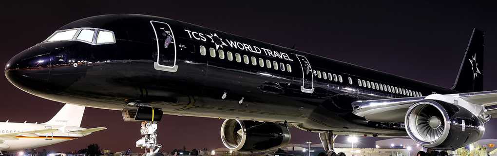 TCS World Travel jet